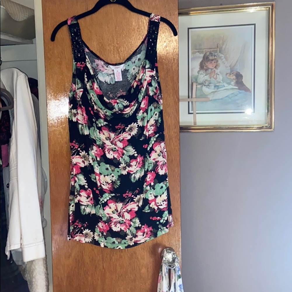 floral blouse